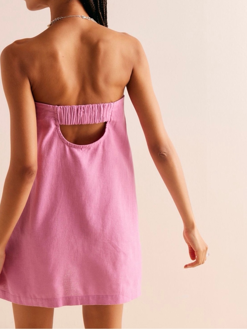 Free People Cotton-Linen Mini Dress - Picture 7 of 7